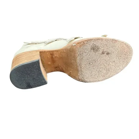 FREEBIRD Quinn Heeled Beige Leather Strap Sandals Women's Dust Bag & Box, Sz 8 - Picture 9 of 12